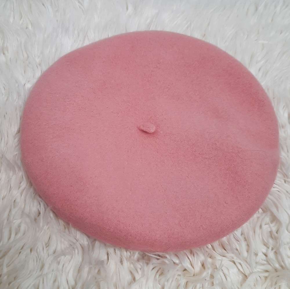 Vintage Pink Barbie Style Beret Hat